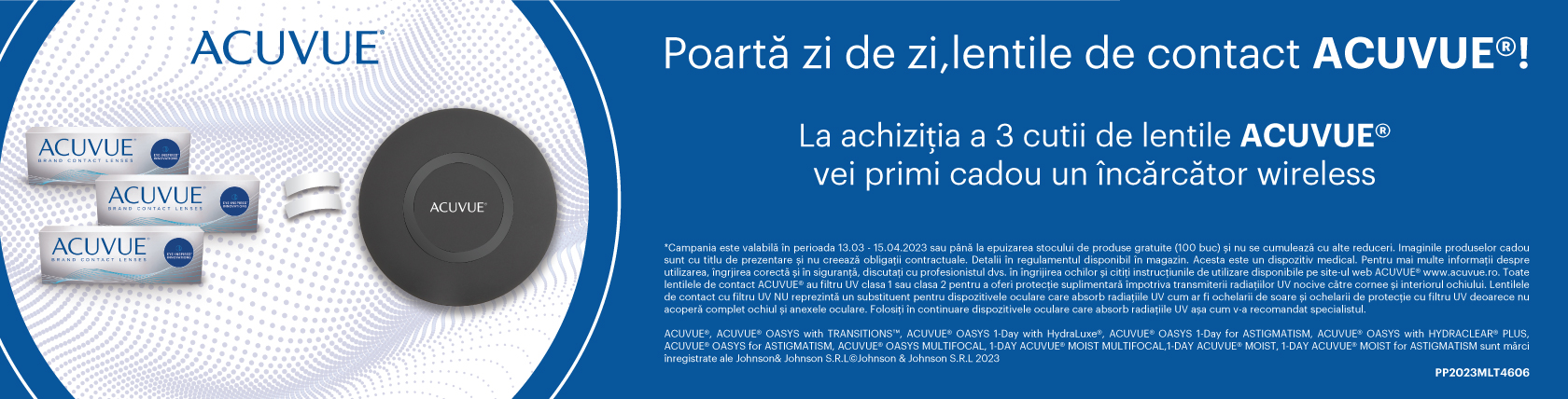 Promotie lentile de contact Acuvue