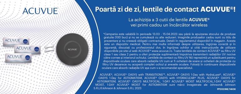Promotie lentile de contact Acuvue