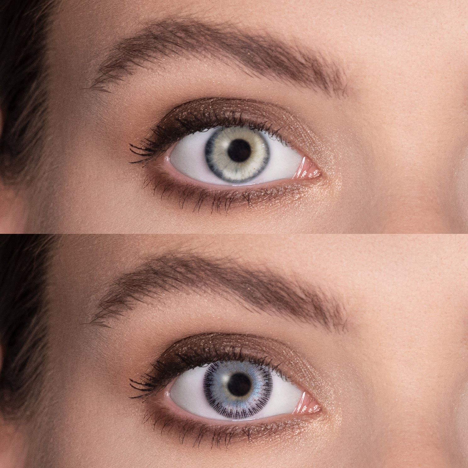 lentile colorate pentru ochi albastri fusion blue gray de la videt