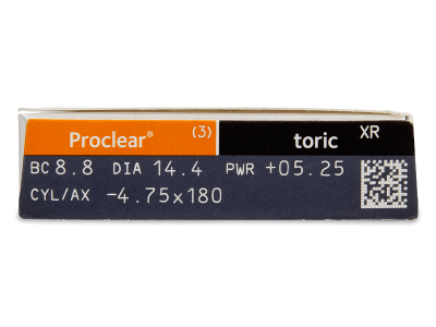 Proclear Toric XR (3 lentile) - Parametrii lentilei