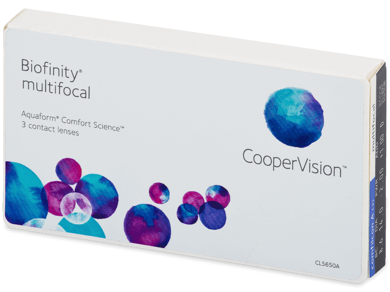 Lentile de contact lunare Biofinity Multifocal (3 lentile)