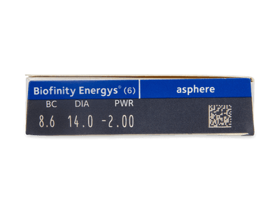 Biofinity Energys (6 lentile) - Parametrii lentilei