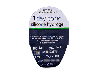 MyDay daily disposable toric (30 lentile) - Vizualizare ambalaj