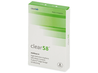 Clear 58 (6 lentile) - Lentile de contact bi-săptămânale