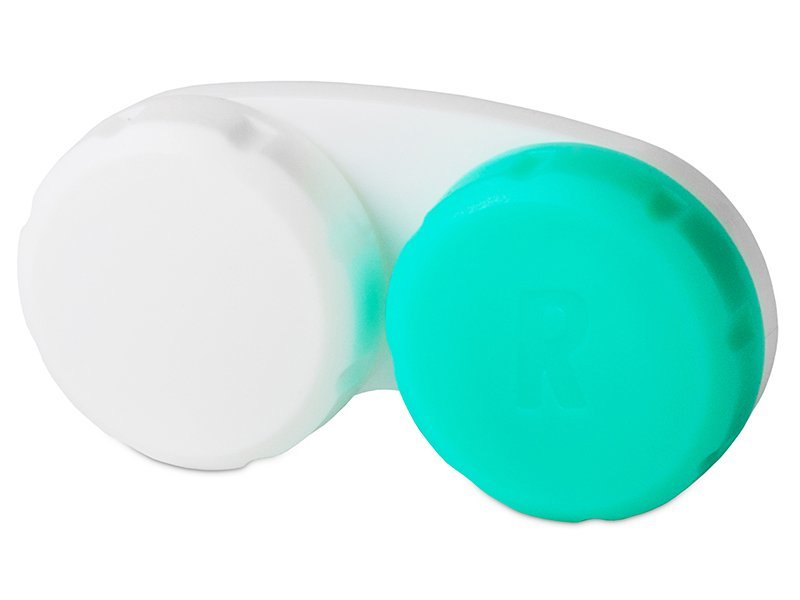 Accesorii Suport pentru lentile verde&alb Accesorii lentile de contact