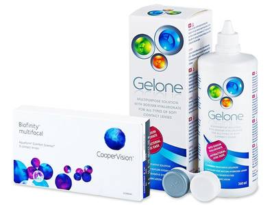 Biofinity Multifocal (6 lentile) + soluție Gelone 360 ml