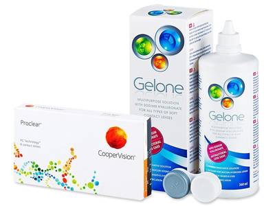 Proclear Sphere (6 lentile) + soluție Gelone 360 ml