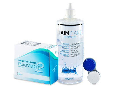 PureVision 2 (6 lentile) + soluție Laim-Care 400 ml