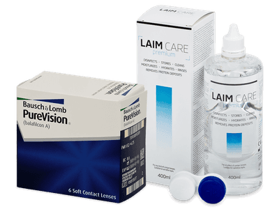 PureVision (6 lentile) + soluție Laim Care 400 ml