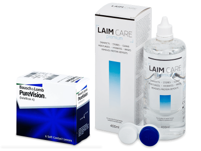 PureVision (6 lentile) + soluție Laim-Care 400 ml
