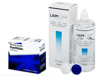 PureVision (6 lentile) + soluție Laim Care 400 ml