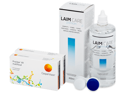 Proclear Multifocal XR (2x 3 lentile) + soluție Laim-Care 400 ml