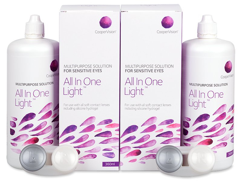 Soluție All In One Light 2 x 360 ml CooperVision imagine 2022