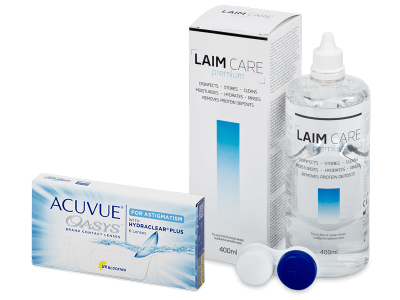 Acuvue Oasys for Astigmatism (6 lentile) + soluție Laim-Care 400 ml