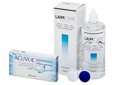 Acuvue Oasys for Astigmatism (6 lentile) + soluție Laim-Care 400 ml