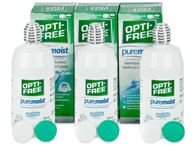 Soluție OPTI-FREE PureMoist 3x300 ml - Pachete speciale cu 3 soluții