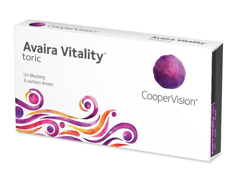 Lentile de contact lunare  Avaira Vitality Toric (6 lentile)