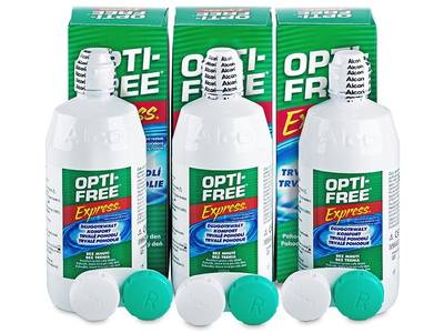 Soluție OPTI-FREE Express 3 x 355 ml - Design-ul vechi
