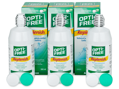 Soluție Opti-Free RepleniSH 3 x 300 ml - Pachete speciale cu 3 soluții