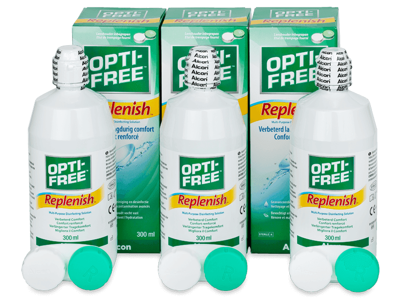 Soluție Opti-Free RepleniSH 3 x 300 ml - Pachete speciale cu 3 soluții