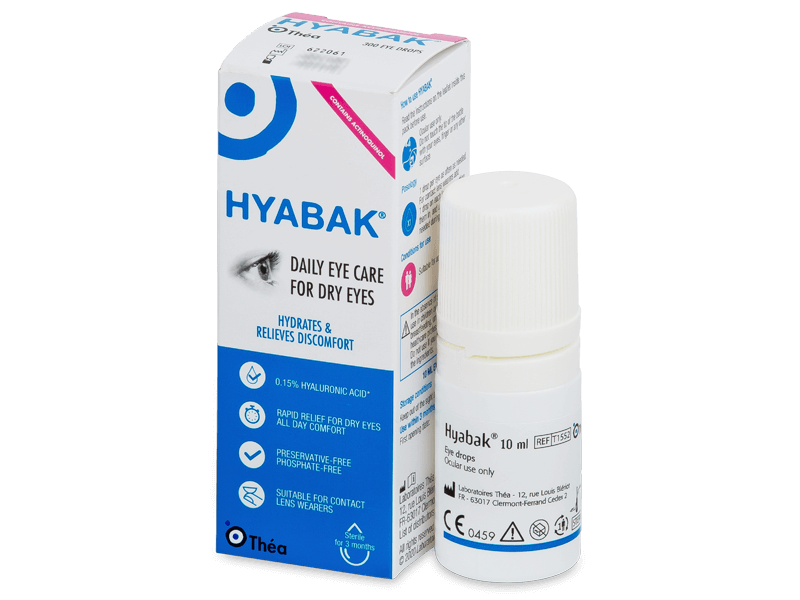 Hyabak 0.15% 10 ml Zdraví a krása > Osobní péče > Péče o zrak > Kapky do očí 2022