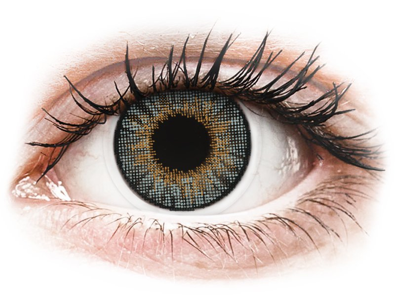 Lentile de contact colorate Air Optix Colors – Grey – cu dioptrie (2 lentile) (2 lentile) imagine noua