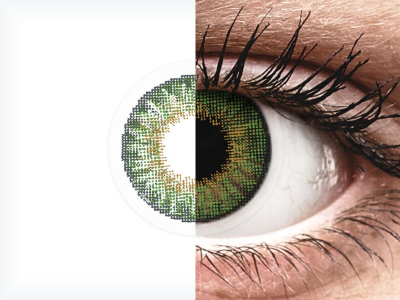 Air Optix Colors - Green - fără dioptrie (2 lentile)