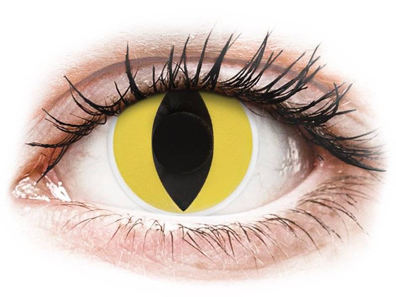 Lentile de contact colorate ColourVUE Crazy Lens – Cat Eye – fără dioptrie (2 lentile) Cat imagine noua