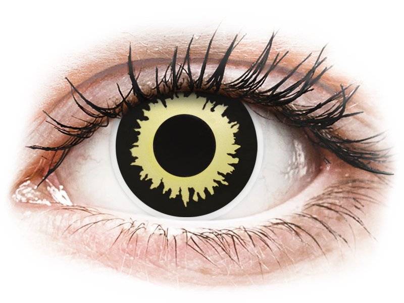 Lentile de contact colorate ColourVUE Crazy Lens – Eclipse – fără dioptrie (2 lentile) colorate imagine noua