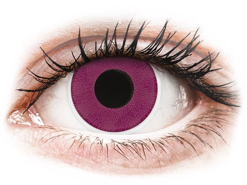 Lentile De Contact Colorate Colourvue Crazy Lens - Purple - Fara Dioptrie (2 Lentile)