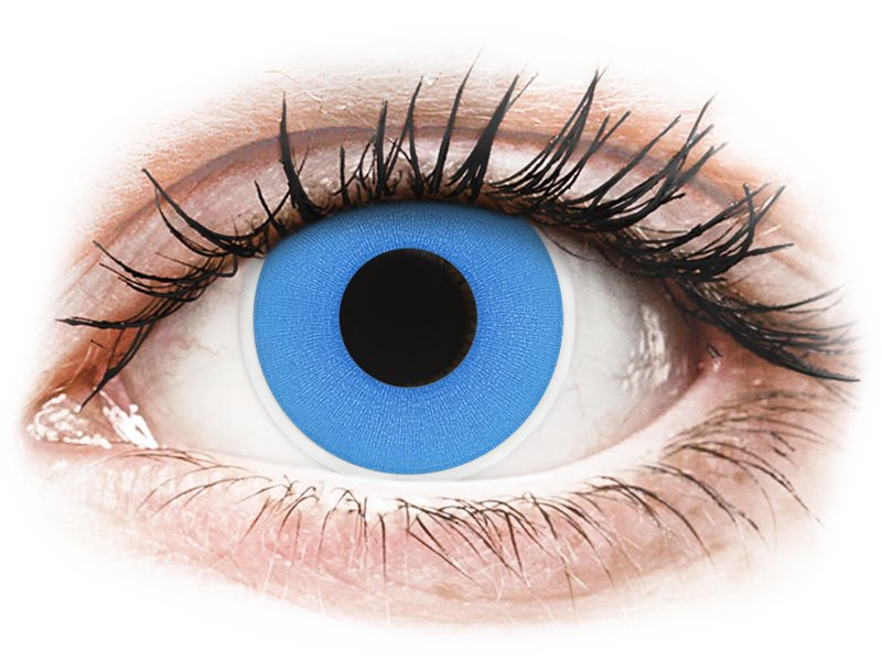 Lentile de contact colorate ColourVUE Crazy Lens – Sky Blue – fără dioptrie (2 lentile) Maxvue Vision imagine noua