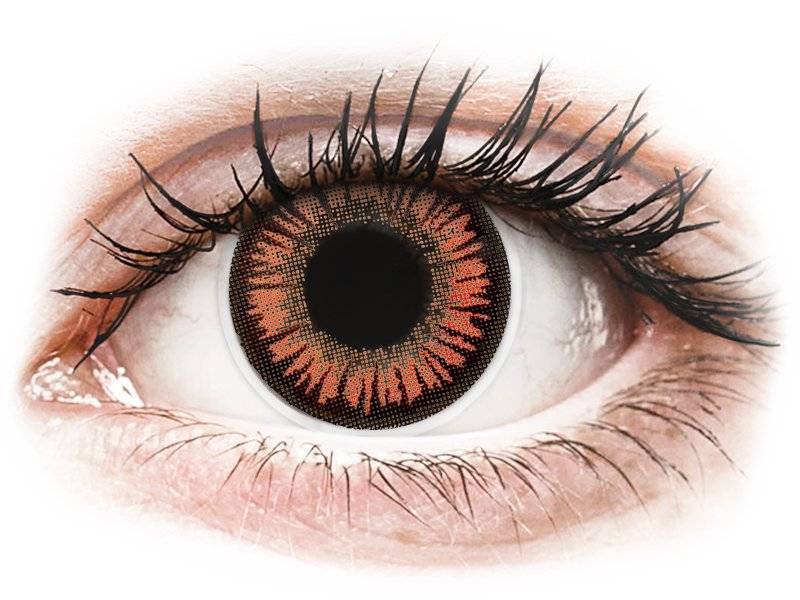 Lentile de contact colorate ColourVUE Crazy Lens – Vampire – fără dioptrie (2 lentile) colorate imagine noua