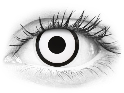 ColourVUE Crazy Lens - White Zombie - fără dioptrie (2 lentile)