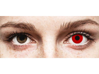 ColourVUE Crazy Lens - Red Devil - cu dioptrie (2 lentile)