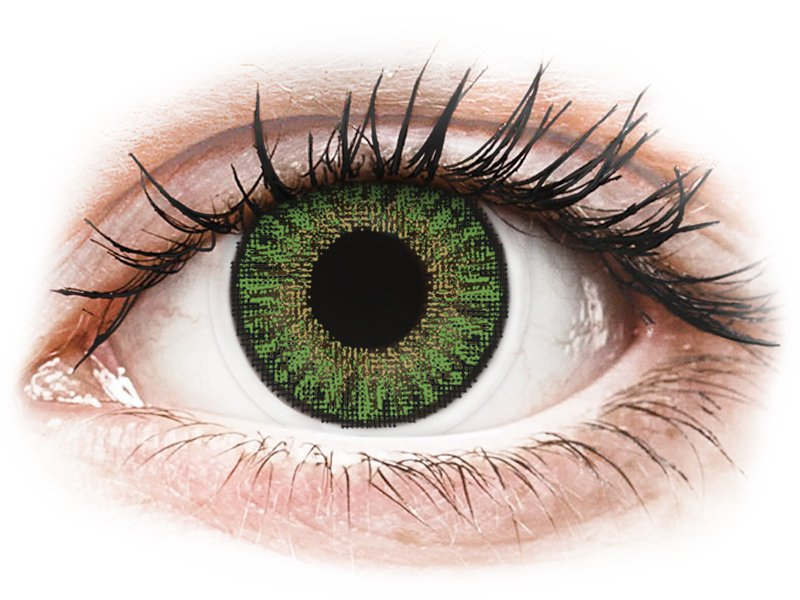Lentile de contact colorate TopVue Color daily – Green – cu dioptrie (10 lentile) TopVue imagine noua