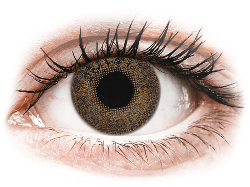 Lentile de contact colorate TopVue Color – Brown – cu dioptrie (2 lentile) (2 lentile) imagine noua