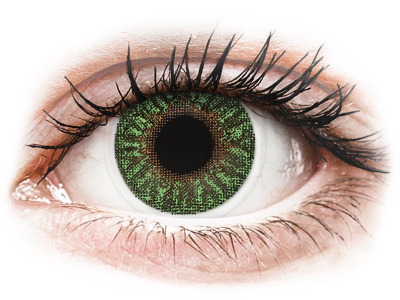 TopVue Color - Green - cu dioptrie (2 lentile) - Lentile de contact colorate