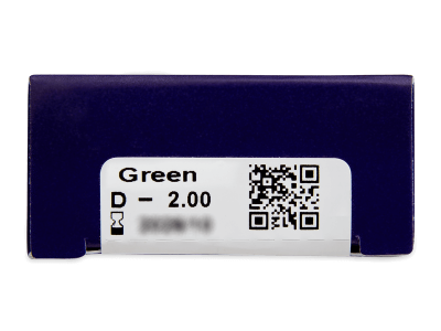 TopVue Color - Green - cu dioptrie (2 lentile) - Parametrii lentilei