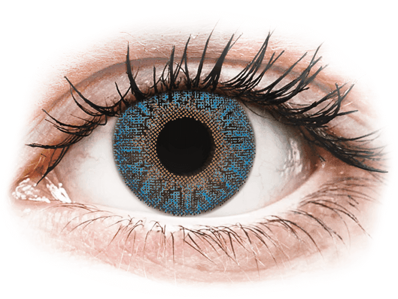 Lentile de contact colorate TopVue Color - True Sapphire - cu dioptrie (2 lentile)