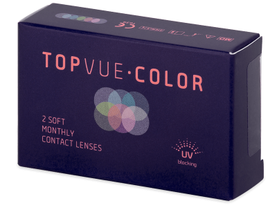 TopVue Color - True Sapphire - cu dioptrie (2 lentile) - Lentile de contact colorate