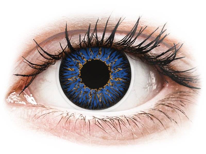 ColourVUE Glamour Blue – fără dioptrie (2 lentile) Maxvue Vision