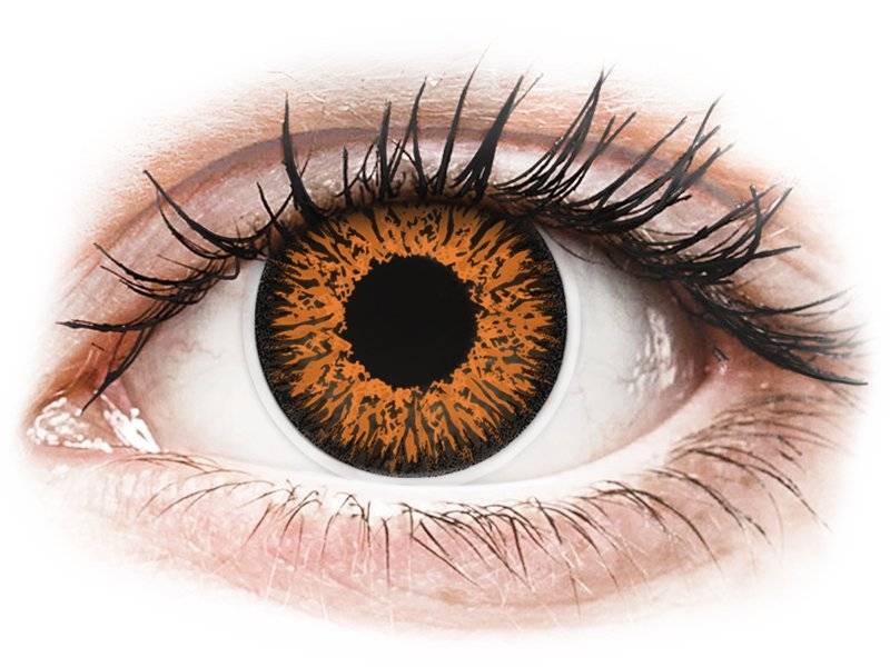 Lentile de contact colorate ColourVUE Glamour Honey – fără dioptrie (2 lentile) Lentile colorate