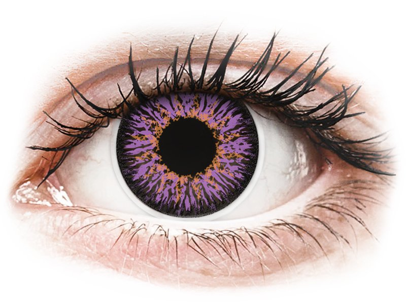 Lentile de contact colorate ColourVUE Glamour Violet – fără dioptrie (2 lentile) Maxvue Vision imagine noua