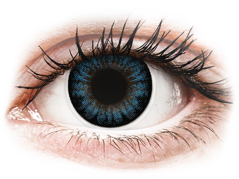 Lentile de contact colorate ColourVUE BigEyes Cool Blue – fără dioptrie (2 lentile) (2 lentile) imagine noua
