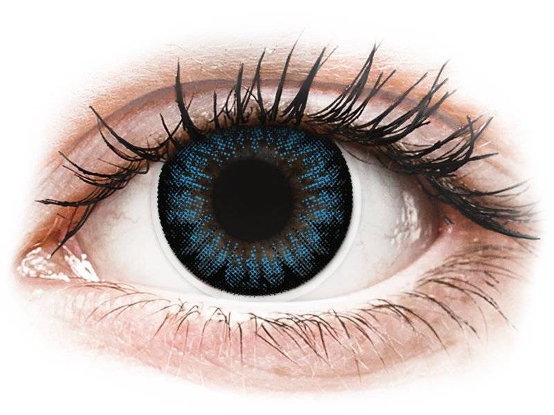 Lentile de contact colorate ColourVUE BigEyes Cool Blue - fără dioptrie (2 lentile)