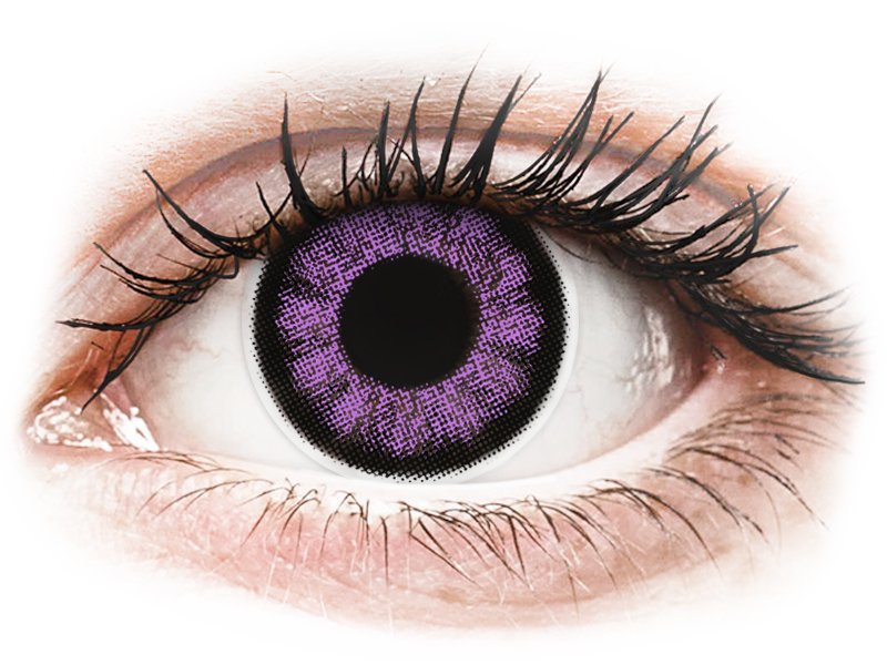 ColourVUE BigEyes Ultra Violet – fără dioptrie (2 lentile) Maxvue Vision