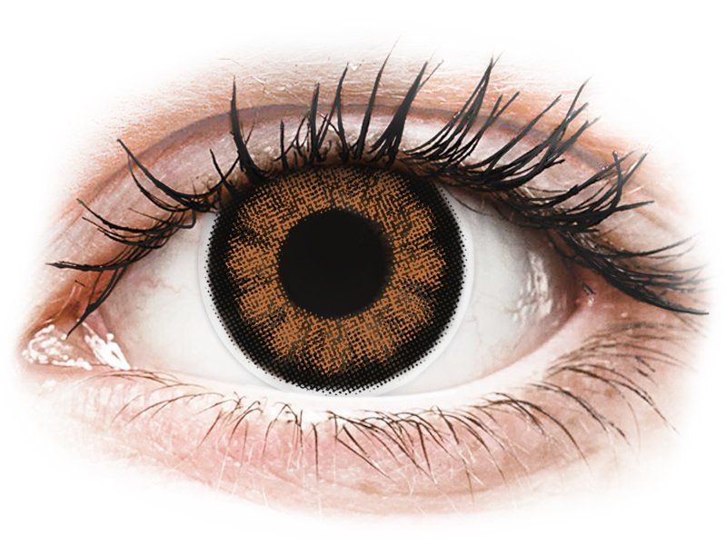 Lentile de contact colorate ColourVUE BigEyes Sexy Brown – cu dioptrie (2 lentile)