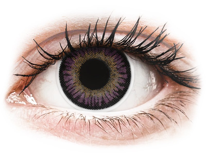 Lentile de contact colorate ColourVUE 3 Tones Violet – fără dioptrie (2 lentile) Maxvue Vision imagine noua