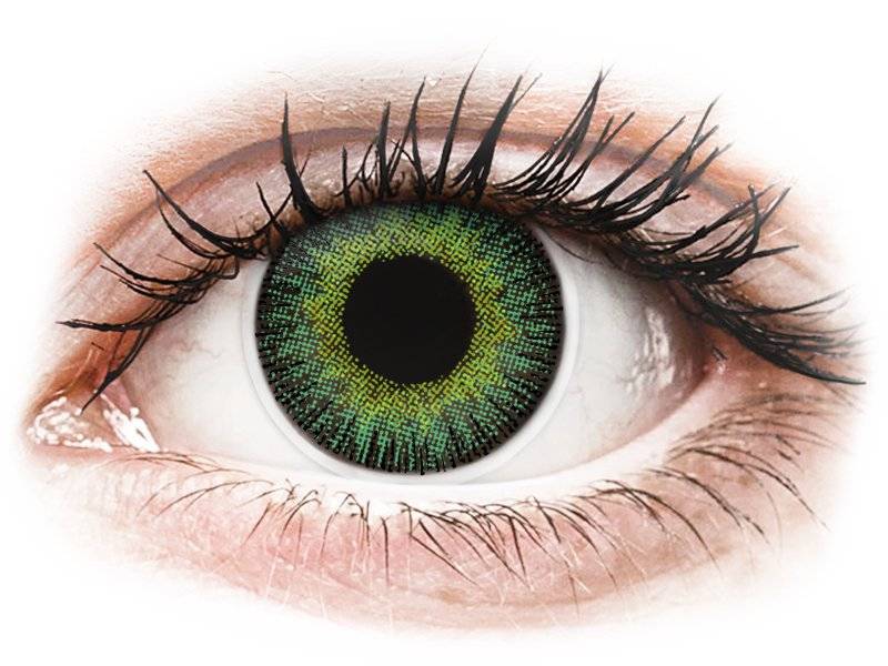 Lentile De Contact Colorate Colourvue Fusion Green Yellow - Fara Dioptrie (2 lentile)