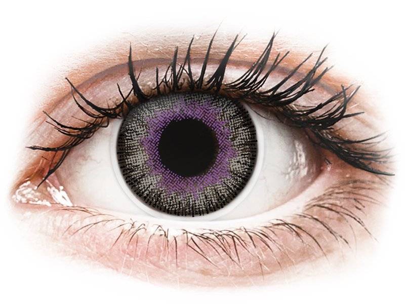 Lentile De Contact Colorate Colourvue Fusion Violet Gray - Fara Dioptrie (2 lentile)